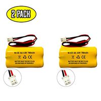 4.8v 650mAh 800mAh Lithonia D-AA650BX4 BYD D-AA650BX4 DAYBRIGHT D-AA650BX4SQ Interstate NIC1117 All Fit E1021R EJW-NICAD NIC0991 Dantona Custom 145-10 Exit Sign Emergency Light Battery Replacement