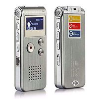 RONSHIN Voice Record Mini 8GB Digital Sound Audio Recorder Dictaphone MP3 Player Silver