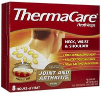 Thermacare Neck, Shoulder & Wrist HeatWraps, 8 Hour-3ct