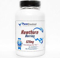 Hawthorn Berries 525mg // 200 Capsules // Pure // by PureControl Supplements