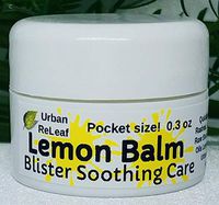 Urban ReLeaf Lemon Balm Blister Soothing Care Pocket Size! Soothe Cold Sores, Shingles Chicken Pox, Rashes, Bug Bites. Suppress Future outbreaks. 100% Natural"Goodbye, Itchy red Bumps!" .3 oz