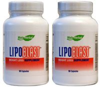 LipoBlast Extreme Diet Pills/Energy Boosters/Appetite Suppressant for Weight Loss (2 Bottles - Good Deal)