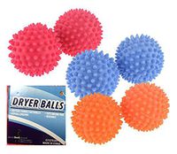 Set of 6 Black Duck Brand Reusable Dryer Balls (Orange, Pink, Blue) Replace Laundry Drying Fabric Softener and Saves You Money (Set of 6, Blue-Pink-Orange)