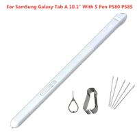 Stylus S Pen for Galaxy P580 Pen, Stylus Touch S Pen for Samsung Galaxy Tab A 10.1 2016 SM-P580 P580 P585 Replacement Tips/Nibs+Eject Pin (White)