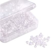 Silicone Clear Earring Backs Bullet Earring Clutch by Yalis, 1000 Pieces