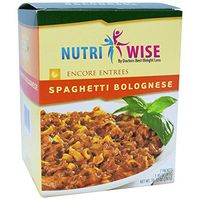 NutriWise - High Protein Diet Entree | Spaghetti Bolognese | Low Calorie, Low Fat, Sugar Free (7/Box)
