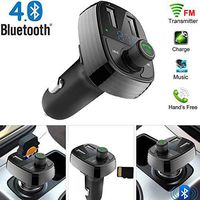 Bluetooth FM Transmitter for Car, Epse Wireless Bluetooth FM Radio Adapter Music Player Car Kit with Hands Free Calling and 2 USB Ports Charger Support USB Flash Drive