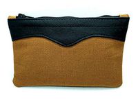 Arango 6" Canvas Zipper Tobacco Pouch (Brown)