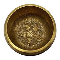 Tibetan Singing Bowl - Mandala 3D Buddha Design - Medium (4 Inch)