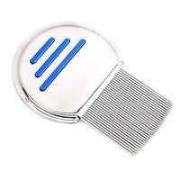 Lice Nit Comb Get Down Stainless Steel Metal Tooth Head Long Teeth/Professional Stainless Steel Louse And Nit Comb For Head Lice Treatment 1 Piece,Reusable,Removes Louse Nits