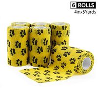 AUPCON Cohesive Bandages Self Adhesive Bandage Vet Wrap Bulk Self Adherent Wrap Non-Woven for Pets Animals & Ankle Sprains & Swelling Supply, FDA Approved 4 Inches x 5 Yards