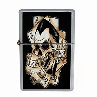 Wind Proof Dual Torch Refillable Lighter Skull-064