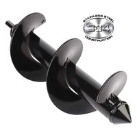 Mcg Auger Drill Bit Garden Plant Flower Bulb Auger 3"x10" Hex Drive Drill Garden Plant Hole Digger Drill Bit,DIY Guru Auger,Bulb & Bedding Plant Auger,Garden Bulb Planters