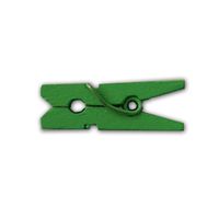 LWR CRAFTS Wooden Mini Clothespins 100 Per Pack 1" 2.5cm (Classic Green)