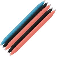 Replacement Stylus for Boogie Board Jot LCD Writing Tablet, The Case is Made from Food Grade ABS Plastic, End Pen Material is POM (2 Pink+Blue+2 Black)