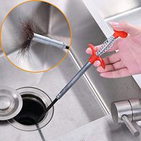 Sewer Dredging Tools Hair Clog Remover, Hair Catcher Drain Auger Cleaning Tool for Bathroom Tub, Sink, Toilet, Sewer, Kitchen (60cm)