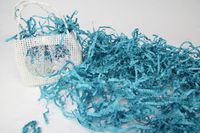 AmoreCreations - 7 Ounce Paper Shred Crinkle and Filler Paper Gift Wrap Supply (Turquoise)