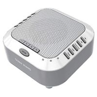 three sheep White Noise Machine Sound Machine, Music Player with Night Light, Preset 5 Soothing Sounds, Timer, and Rechargable Battery (Sliver)