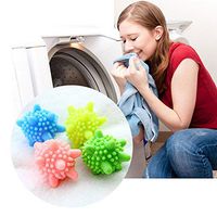 JPONLINE Behogar 6pcs Decontamination Laundry Ball Anti-Winding Washing Ball Dryer Balls Keeping Laundry Fresh Drying Fabric Softener