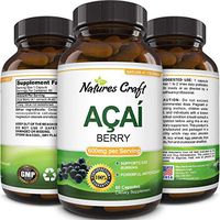 Pure Acai Berry Pills – 600mg Premium Concentrate Pills for Weight Loss – Fat Burner Pills – Natural Potent Acai Berry Diet Supplement Capsules – Antioxidant Cleanse Detox (ACAI Berry v1)
