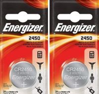 NEW 2 pcs Energizer CR2450 ECR2450 CR 2450 3v Lithium Batteries