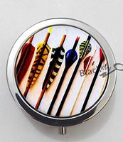 BlackKey Arrows 3-Compartment Decorative Pocket Gift Box Case Organizer for Pill, Color 1 -1158