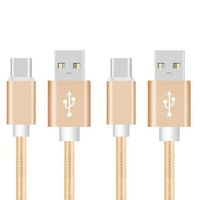 Two 10ft USB Type C/High Speed Data and Charging for All Type-c Devices (Gold)