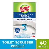 Scotch-Brite Disposable Toilet Scrubber Refills, 40 Refills