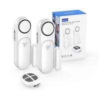 Door Window Alarm, Remote Control 300ft, 120dB Wireless Magnetic Contact Sensor Anti-Theft Door Alarms for Kids Safety, Home, Business Security (2 Alarm Sensors & 1 Remote Control)