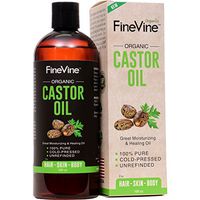 100% Pure Castor Oil - 16oz - For Moisturizing, Healing, Dry Skin, Hair Growth, Nail Care, Eyelashes - Cold-Pressed, Hexane-Free, Best Carrier Oil.