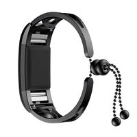 Homsta Luxury Stainless Steel Bands Compatible with Fitbit Charge 2 Smart Watch - Adjustable Watch Strap Wristbands Bracelets Replacement Accessory for Women Girls