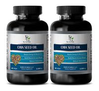 Brain Health - CHIA Seed Oil 2000MG - Source of Omega 3-6-9 - chia Seed Supplement - 2 Bottles (120 Softgels)