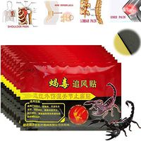 Freyamall 80 Pcs/10 Bags Knee Joint Pain Relieving Patch Chinese Scorpion Venom Extract Plaster for Body Rheumatoid Arthritis Pain Relief