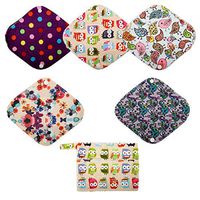 5 Small Panty Liners 1 Wet Bag Cloth Menstrual Pads Reusable Washable (Minky, S Panty Liners)