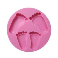 Yunko Pretty Baby Feet Fondant Mold Wedding Cake Mould Decoration Baking Tool