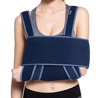Velpeau Arm Sling Shoulder Immobilizer - Can Be Used During Sleep - Rotator Cuff Support Brace - Adjustable Medical Sling for Broken & Fractured Bones, Dislocation, Sprains, Strains & Tears (Large)
