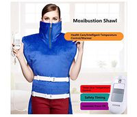 WE&ZHE Electric Hot Compress Shawl Carbon Fiber Far Infrared + Moxibustion Heat All-Round Physiotherapy Care Back And Shoulder, Removable Wash 3 Temperature Chooce, Automatic Overheating Protection