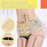Matoen Postpartum Belly Girdle Support Recovery Belly Wrap Waist Pelvis Belt Body Shaper Postnatal Shapewear Hip Up Pelvis Correction Corrector Belt Pelvic Shaper Waist Sports Slim Belt (L, Beige)