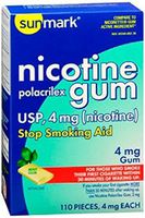 sunmark - Stop Smoking Aid - 4 mg Strength - Gum - 110/Pack-McK