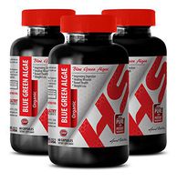 Klamath Blue Green Algae Capsules - Blue Green Algae Organic 500 MG - Control Candida Overgrowth (3 Bottles)