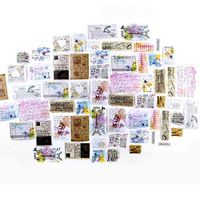 DIY Notebook Laptop Stickers Pack, Vsco Girl Kids Washi Sticker for Diary Album Notebook Scrapbook Cell Phone Notebook Suitcase Cute Stationery Sticker, Pack of 60pc