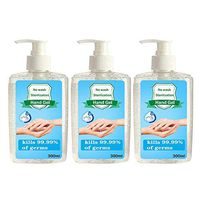 300ml Hand Wash Soap Waterless Hand Cleaner,Hand Sanitizer Gel Rinse Free Hand Sanitizer Portable Quick-Drying Hand Refreshing Gel -for Home Kitchen Bathroom Instant Hands Cleaning