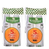 Clear Plastic Disposable 5 oz. Cups in Bulk, Tested & Proven Crack Resistant for Drinking Beverages by Plastic Palace (100)