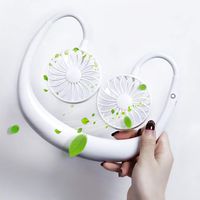 Ninge Portable Hand Free Personal Fan-Personal Neckband Fan/USB Fans 3 Speeds Adjustable Wearable Fan for Home Office Travel Indoor Outdoor(White)