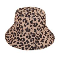 Meidexian888 Summer Leopard Cap,Mens Womens Checked Bucket Hat Festival Fishing Outdoor (White)
