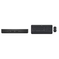 Dell WD15 Monitor Dock 4K with 180W Adapter, USB-C, (450-AEUO, 7FJ4J, 4W2HW) & Logitech MK545 Advanced Wireless Keyboard and Mouse Combo