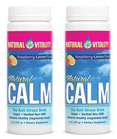 Natural Vitality Natural Magnesium Calm, Raspberry Lemon, 8 Ounce, 2 Pack
