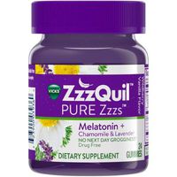 Vicks ZzzQuil Pure Zzzs Gummies 24 Count (Pack of 2)