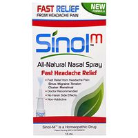 Sinol Headache Relief Spray, Migraine Cluster Tension 15 ml (Pack of 4)