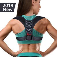 (2019 New) Posture Corrector for Women Men - Posture Brace Adjustable Back Straightener, Comfortable Upper Clavicle Support Device for Thoracic Kyphosis and Back Pain Relief (L(40-50))